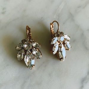 iloniti Swarovski crystal drop earrings - wedding